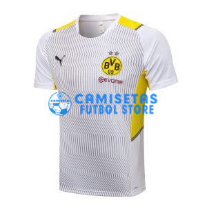 Camiseta De Entrenamiento Dortmund 2021/2022 Blanco/Amarillo