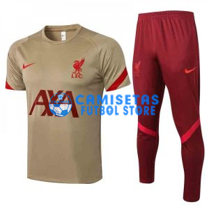 Camiseta De Entrenamiento Liverpool 2021/2022 Kit Caqui