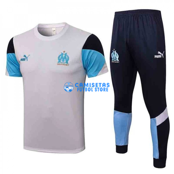 Camiseta De Entrenamiento Olympique Marsella 2021/2022 Kit Blanco