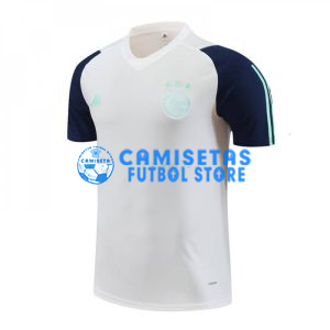 Camiseta de Entrenamiento Ajax de Ámsterdam 2023/2024 Blanco/Azul Marino