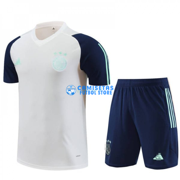 Camiseta de Entrenamiento Ajax de Ámsterdam 2023/2024 Kit Blanco/Azul Marino