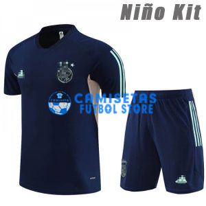 Camiseta de Entrenamiento Ajax de Ámsterdam 2023/2024 Niño Kit Azul Marino