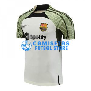 Camiseta de Entrenamiento Barcelona 2023/2024 Beige/Verde