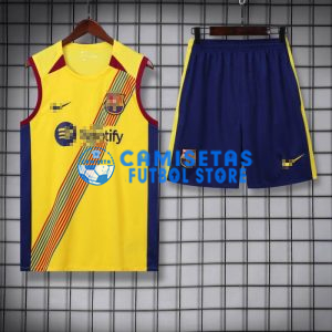 Camiseta de Entrenamiento Barcelona Sin Mangas 2023/2024 Kit Amarillo