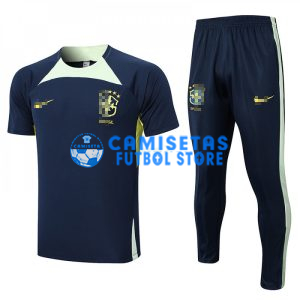 Camiseta de Entrenamiento Brasil 2022 Kit Azul Marino