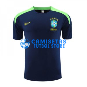 Camiseta de Entrenamiento Brasil 2023 Azul Marino/Verde