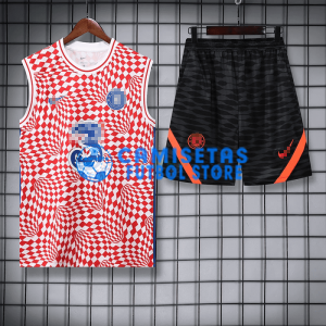 Camiseta de Entrenamiento Chelsea Sin Mangas 2022/2023 Kit Rojo