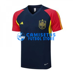 Camiseta de Entrenamiento España 2023 Azul Marino/Rojo