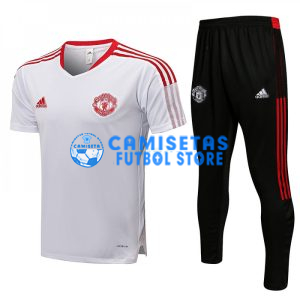 Camiseta de Entrenamiento Manchester United 2021/2022 Kit Blanco