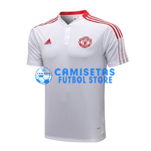 Camiseta de Entrenamiento Manchester United 2021/2022 Blanco/Rojo