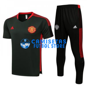 Camiseta de Entrenamiento Manchester United 2021/2022 Kit Verde Oscuro