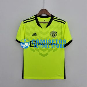 Camiseta de Entrenamiento Manchester United 2022/2023 Verde Fluorescente