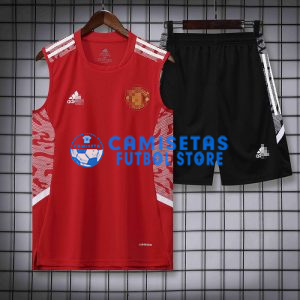 Camiseta de Entrenamiento Manchester United Sin Mangas 2022/2023 Kit Rojo