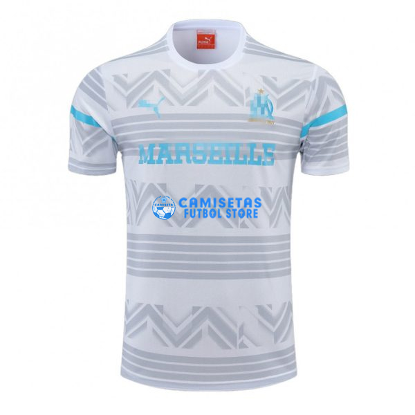 Camiseta de Entrenamiento Olympique Marsella 2022/2023 Blanco/Gris