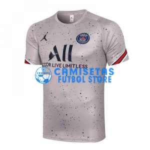 Camiseta De Entrenamiento PSG 2021/2022 Estampado Gris Claro