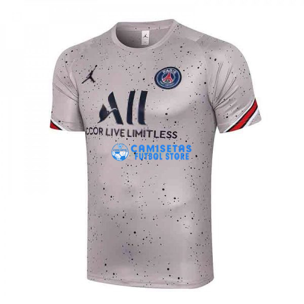 Camiseta De Entrenamiento PSG 2021/2022 Estampado Gris Claro