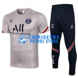 Camiseta De Entrenamiento PSG 2021/2022 Kit Estampado Gris Claro