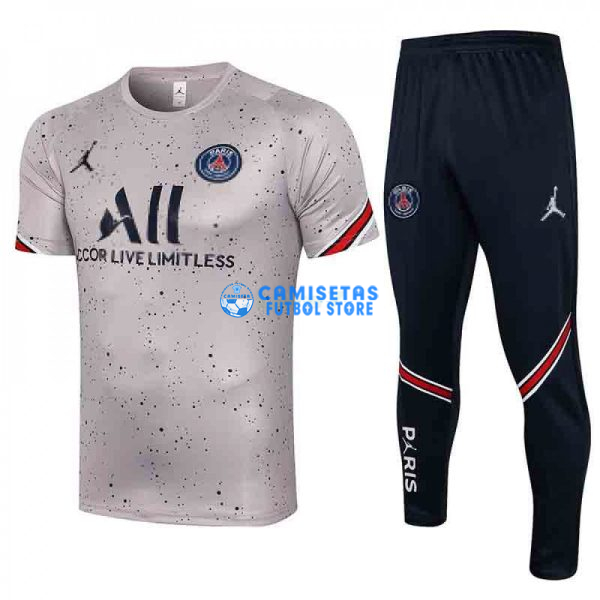 Camiseta De Entrenamiento PSG 2021/2022 Kit Estampado Gris Claro