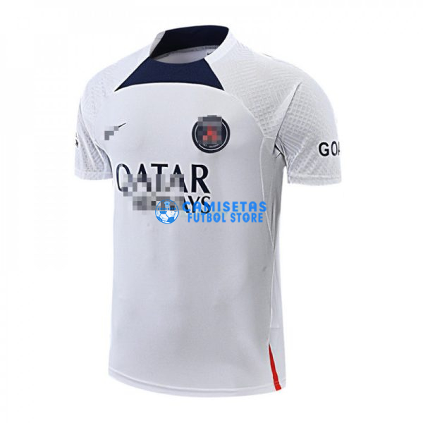 Camiseta de Entrenamiento PSG 2022/2023 Blanco/Azul Marino