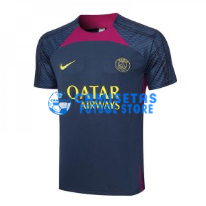 Camiseta de Entrenamiento PSG 2023/2024 Azul Marino/Rojo