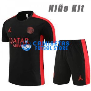 Camiseta de Entrenamiento PSG 2023/2024 Niño Kit Negro/Rojo