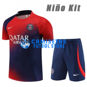 Camiseta de Entrenamiento PSG 2023/202 Niño Kit Rojo/Azul