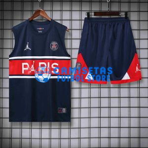 Camiseta de Entrenamiento PSG Sin Mangas 2022/2023 Kit Azul Marino/Rojo