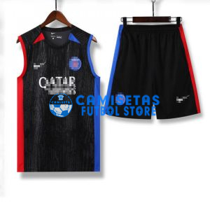 Camiseta de Entrenamiento PSG Sin Mangas 2023/2024 Kit Negro/Rojo/Azul