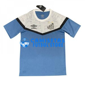 Camiseta de Entrenamiento Santos FC 2023/2024 Azul/Blanco
