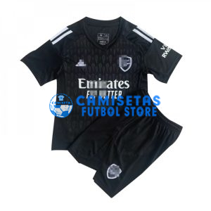 Camiseta De Portero Arsenal 2023/2024 Niño Kit Negro