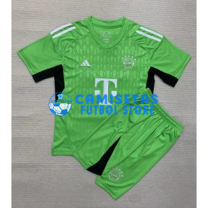 Camiseta de Portero Bayern Múnich 2023/2024 Niño Kit Verde