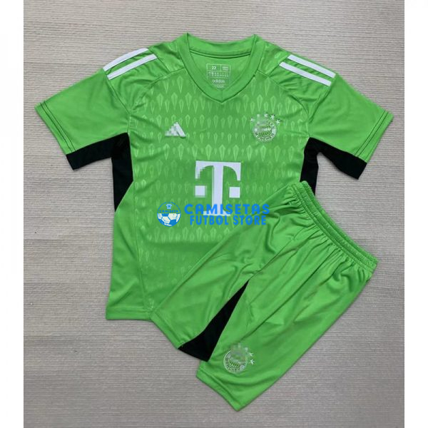 Camiseta de Portero Bayern Múnich 2023/2024 Niño Kit Verde