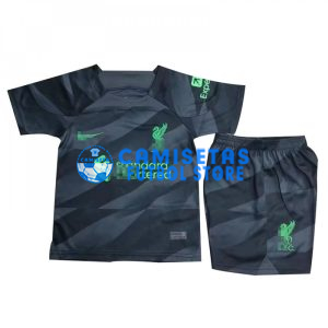 Camiseta De Portero Liverpool 2023/2024 Niño Kit Negro