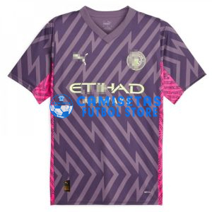 Camiseta de Portero Manchester City 2023/2024 Morado