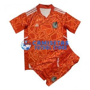 Camiseta De Portero México 2022 Niño Kit Rojo