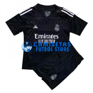 Camiseta de Portero Real Madrid 2023/2024 Niño Kit Negro