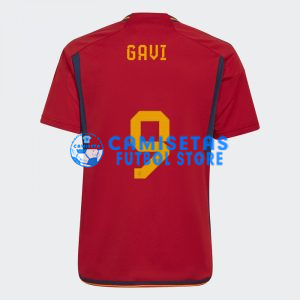 Camiseta Gavi 9 España 1ª Equipación 2022 Mundial