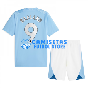 Camiseta Haaland 9 Manchester City 1ª Equipación 2023/2024 Niño Kit