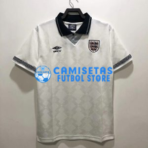 Camiseta Inglaterra 1ª Equipación Retro 1990