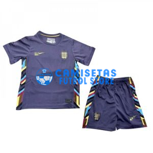 Camiseta Inglaterra 2024 Azul Marino Niño Kit