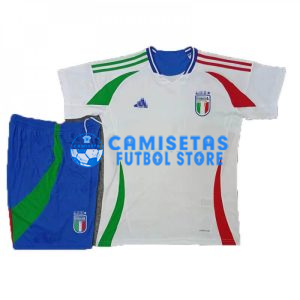 Camiseta Italia 2024 Blanco Niño Kit