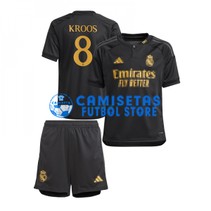 Camiseta Kroos 8 Real Madrid 3ª Equipación 2023/2024 Niño Kit