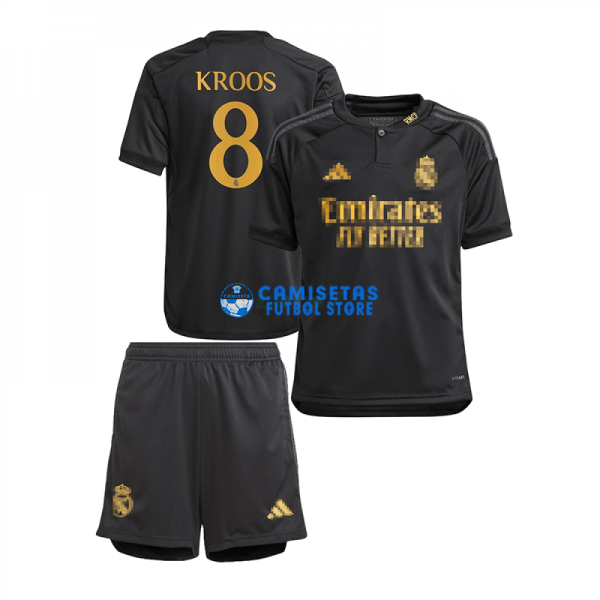 Camiseta Kroos 8 Real Madrid 3ª Equipación 2023/2024 Niño Kit