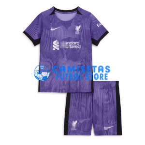 Camiseta Liverpool 3ª Equipación 2023/2024 Niño Kit