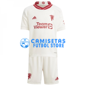 Camiseta Manchester United 3ª Equipación 2023/2024 Niño Kit