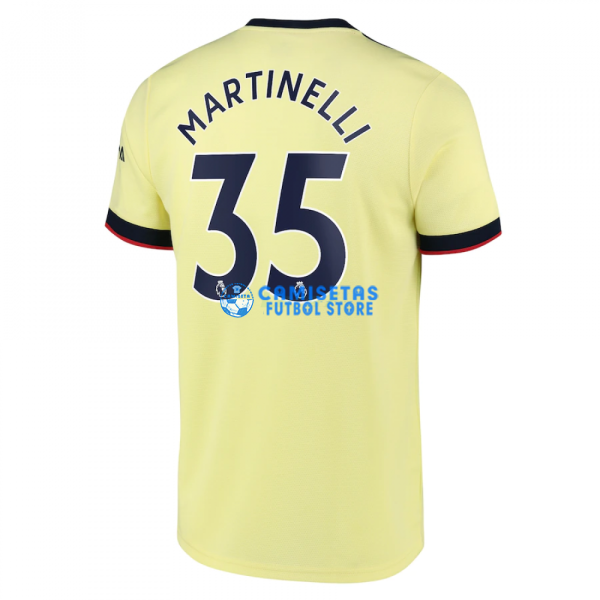 Camiseta Martinelli 35 Arsenal 2ª Equipación 2021/2022