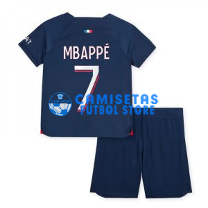 Camiseta Mbappé 7 PSG 1ª Equipación 2023/2024 Niño Kit