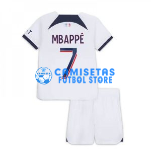 Camiseta Mbappé 7 PSG 2ª Equipación 2023/2024 Niño Kit