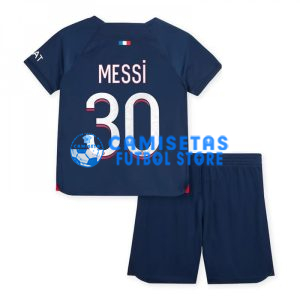 Camiseta MESSI 30 PSG 1ª Equipación 2023/2024 Niño Kit