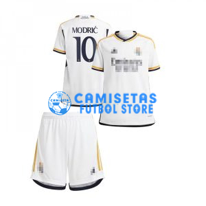 Camiseta MODRIĆ 10 Real Madrid 1ª Equipación 2023/2024 Niño Kit